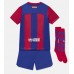 Barcelona kläder Barn 2023-24 Hemmatröja Kortärmad (+ korta byxor)
